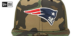 New England Patriots ARMY CAMO TRUCKER Hat by New Era