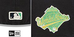 Atlanta Braves 1995 WS CITRUS POP Navy-Green Fitted Hat