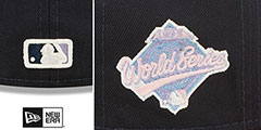 Atlanta Braves 1995 WS POP-SWEAT Navy-Red-Lavender Fitted Hat