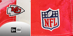 Kansas City Chiefs 2022 NFL SIDELINE TIE-DYE SNAPBACK Hat display picture 2