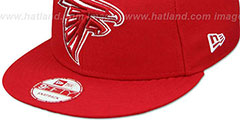 Men's Atlanta Falcons New Era Red/Black 2024 Inspire Change A-Frame 9FIFTY Snapback Hat