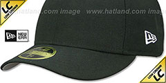 New Era LOW-CROWN 59FIFTY-BLANK Black Fitted Hat